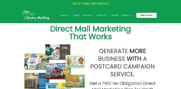 сайт Cactus Mailing