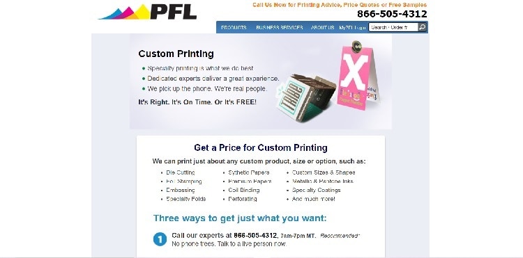 способы получения ценового предложения от PrintingForLess