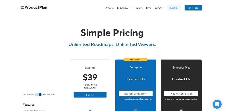 тарифные планы ProductPlan
