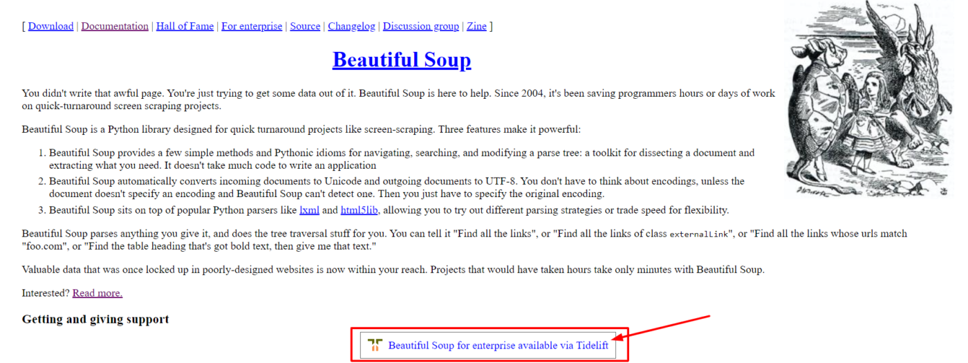 сайт BeautifulSoup