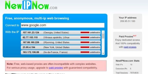 веб-сервис NewIPNow.com