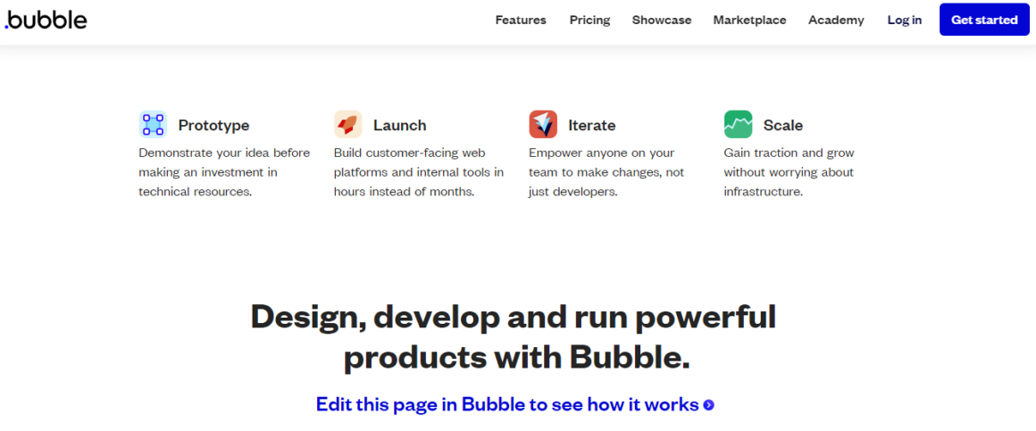 сайт Bubble