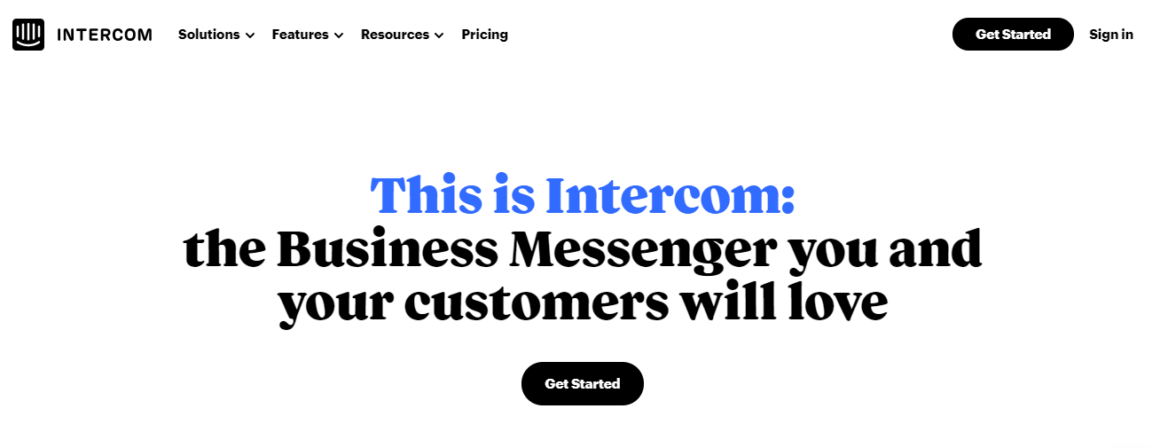 сайт Intercom