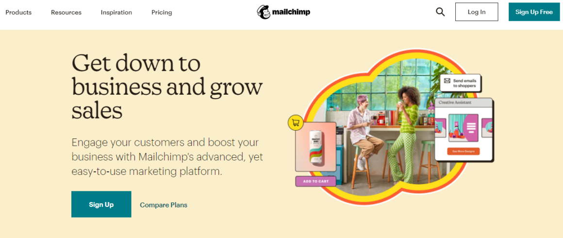 сайт MailChimp