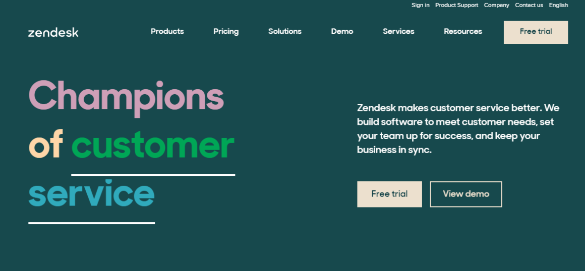 сайт Zendesk