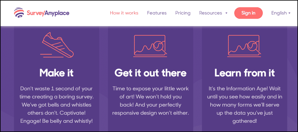 SurveyAnyplace is another one of the greatest content marketing tools