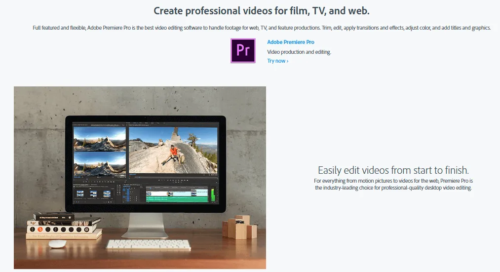 Adobe Best Free Video Editing Software online