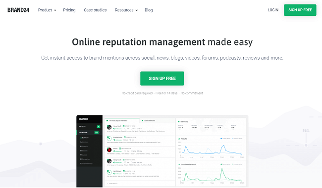 Brand24 Homepage