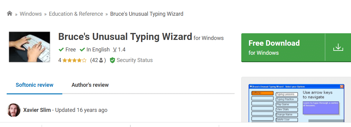 Bruce's Unusual Typing Wizard
