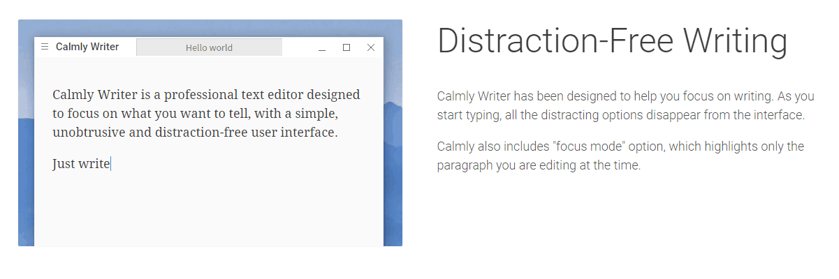 Calmly Writer