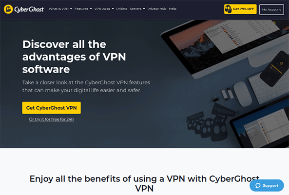 Особенности CyberGhost