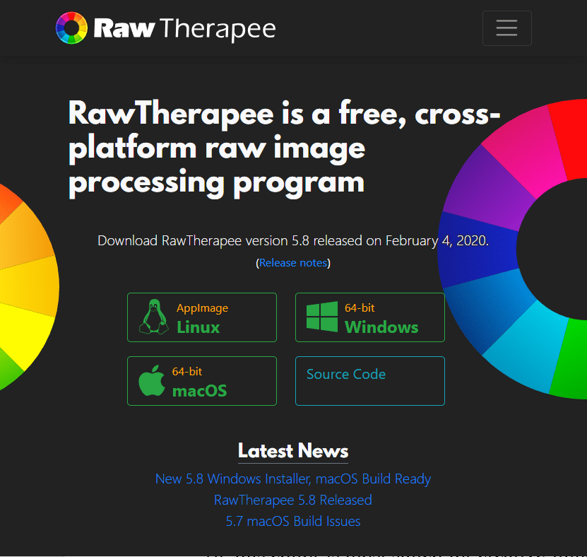 Download Page for RawTherapee | free photo editing software for pc