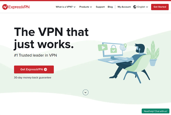 домашняя страница expressvpn