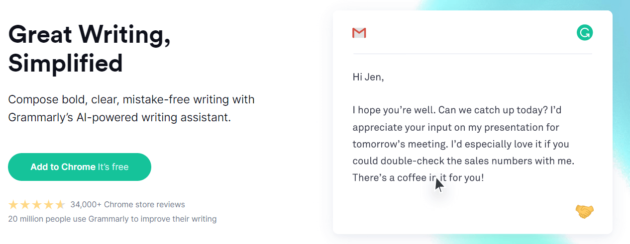 Grammarly Best Writing Tool