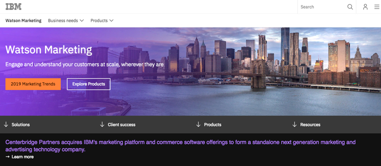 IBM Watson marketing