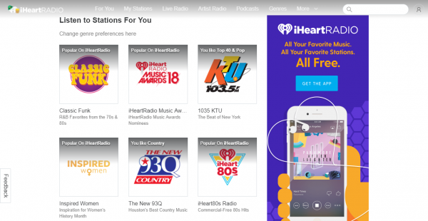 iHeart podcast hosting sites