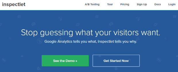 inspectlet homepage