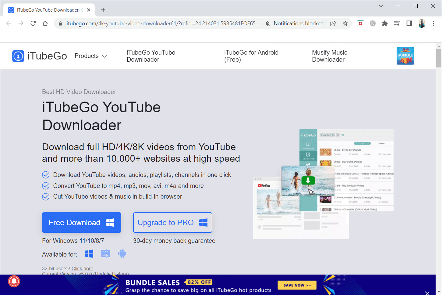 iTubeGo. free online video downloaders
