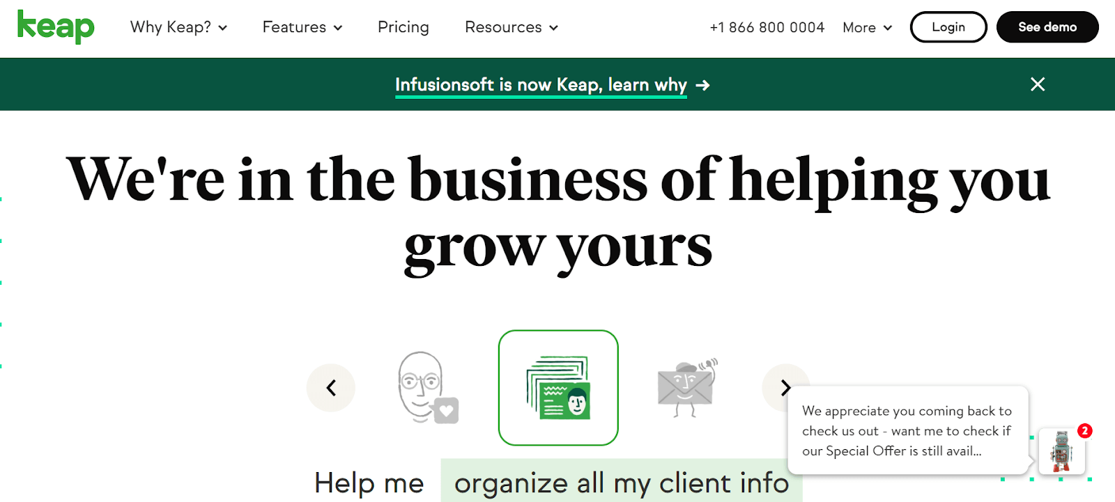 Keap Growth Hacking Tool