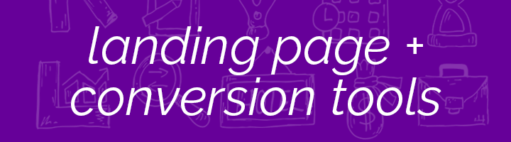 Landing Page and Conversion tools banner image.