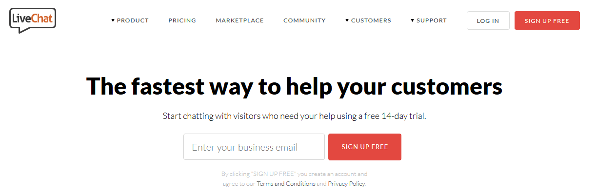 LiveChat best live chat software for websites