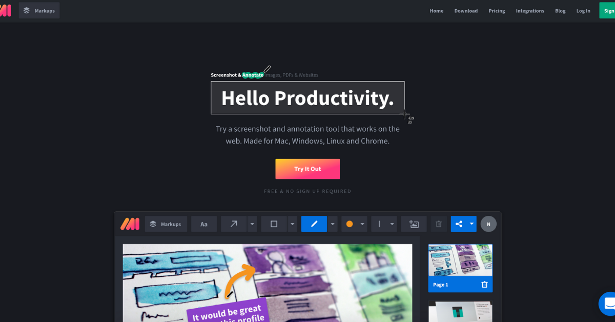 Markup Hero Homepage