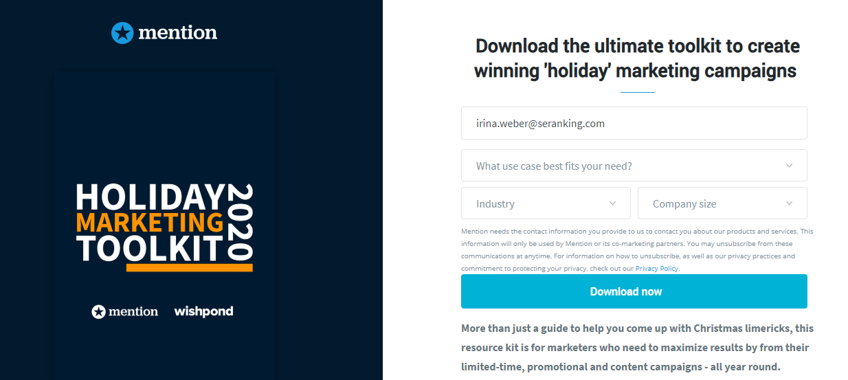 Упомяните инструменты контент-аналитики Holiday Marketing Toolkit