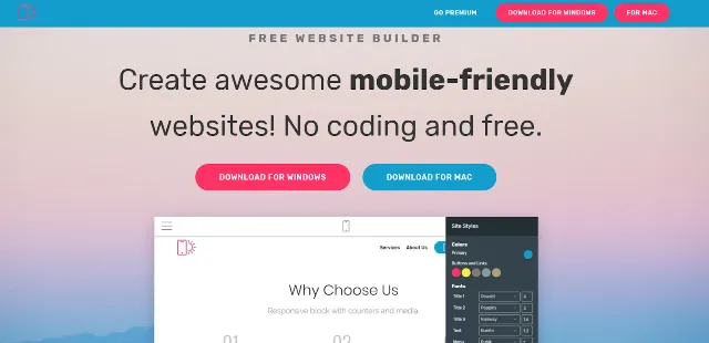 Mobirise Best Landing Page Builders