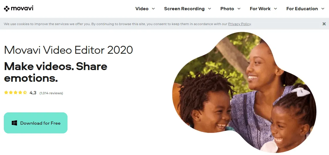 Movavi Best Free Video Editing Software online