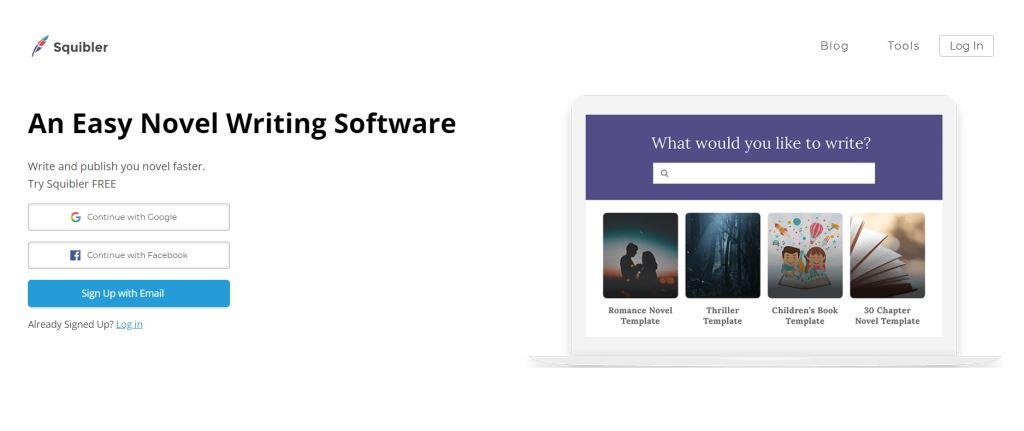 Novel Writing Squibler Content Writing Tool
