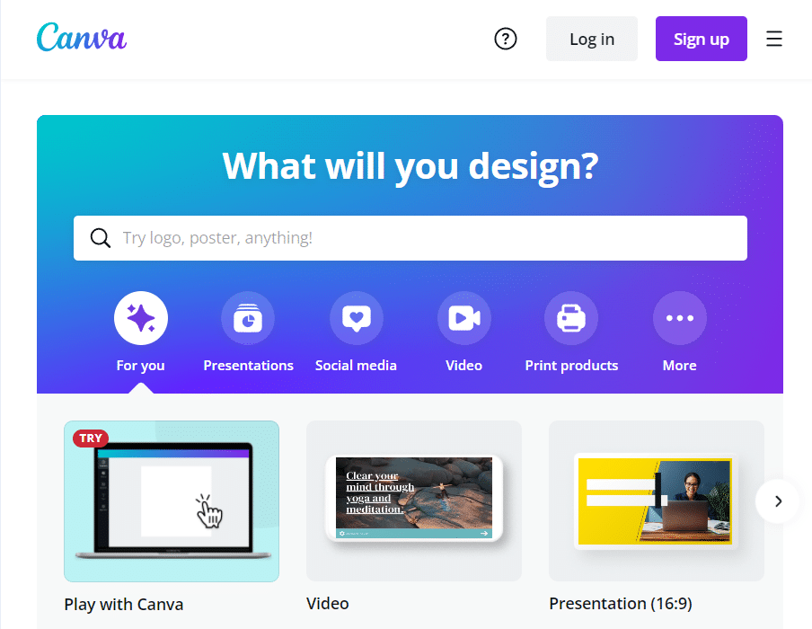 Official website of Canva