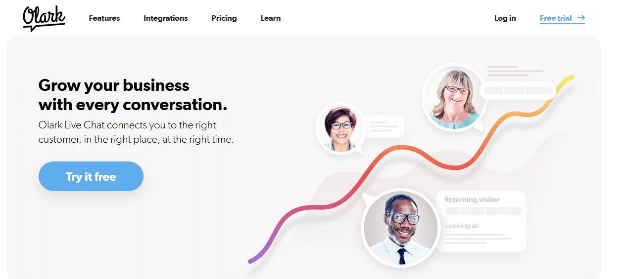 Olark free live chat software