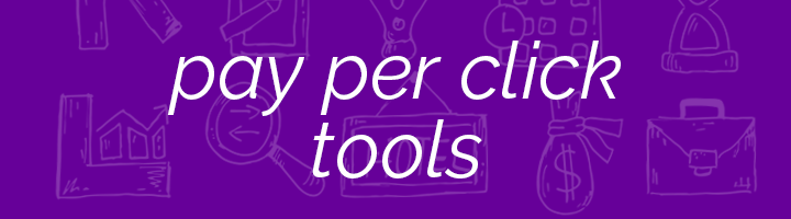 Pay Per Click Tools banner image.