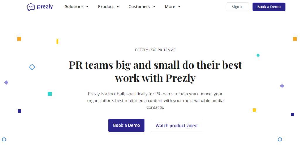 Prezly Online PR Tool