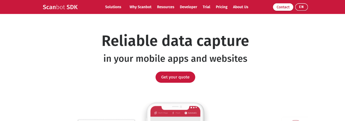 Scanbot SDK. 28 Best OCR Software for Free