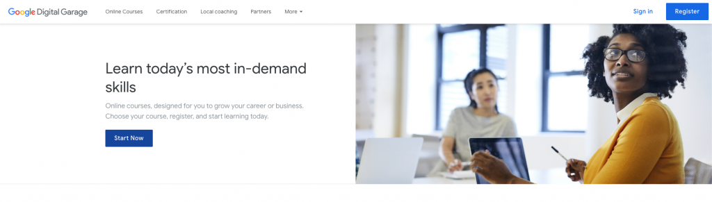 Digital garage: Fundamental of Digital Marketing Certification
