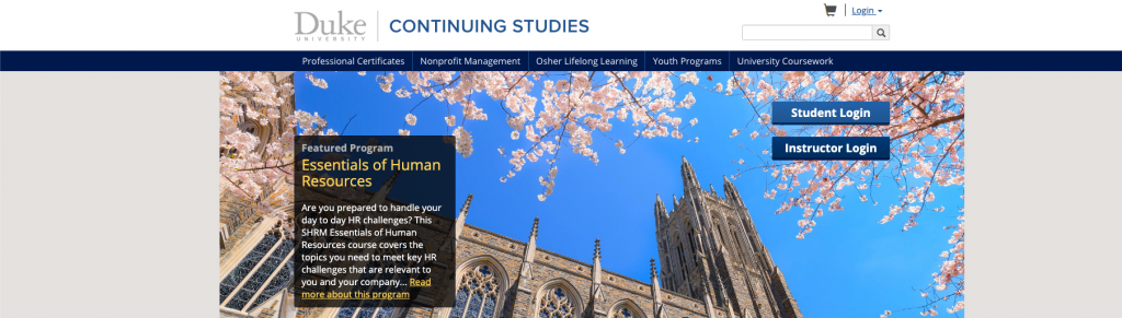 Duke University Digital Media and Marketing Certification