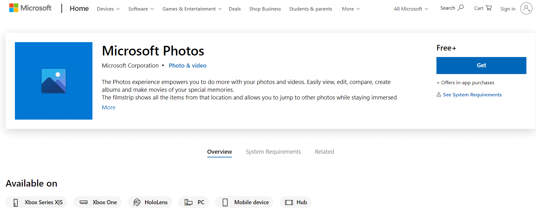 Microsoft Photos app | free photo editing software for pc