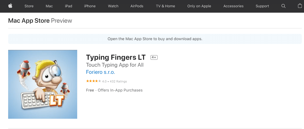 typing fingers lt