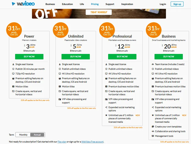 WeVideo Best Free Video Editing Software online
