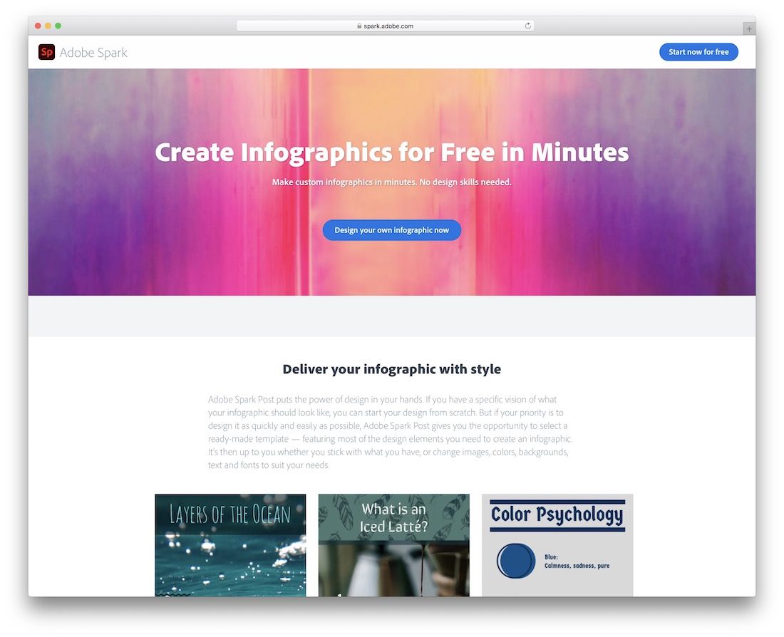 adobe spark tool for creating infographics