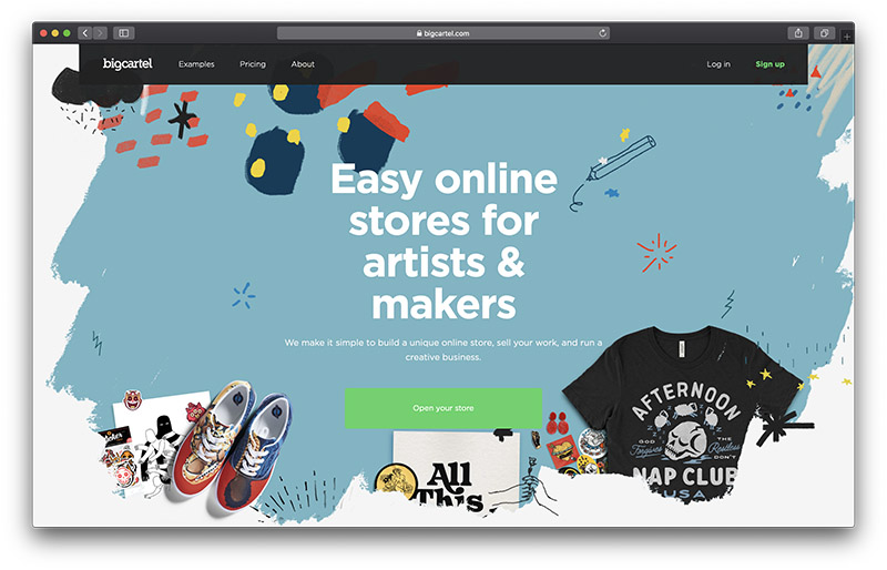 wordpress alternative - big cartel