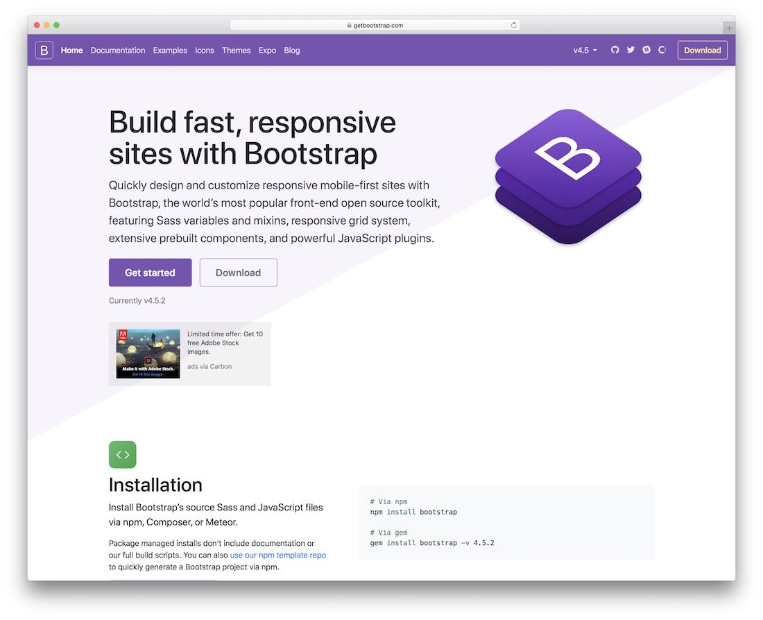bootstrap web design tool