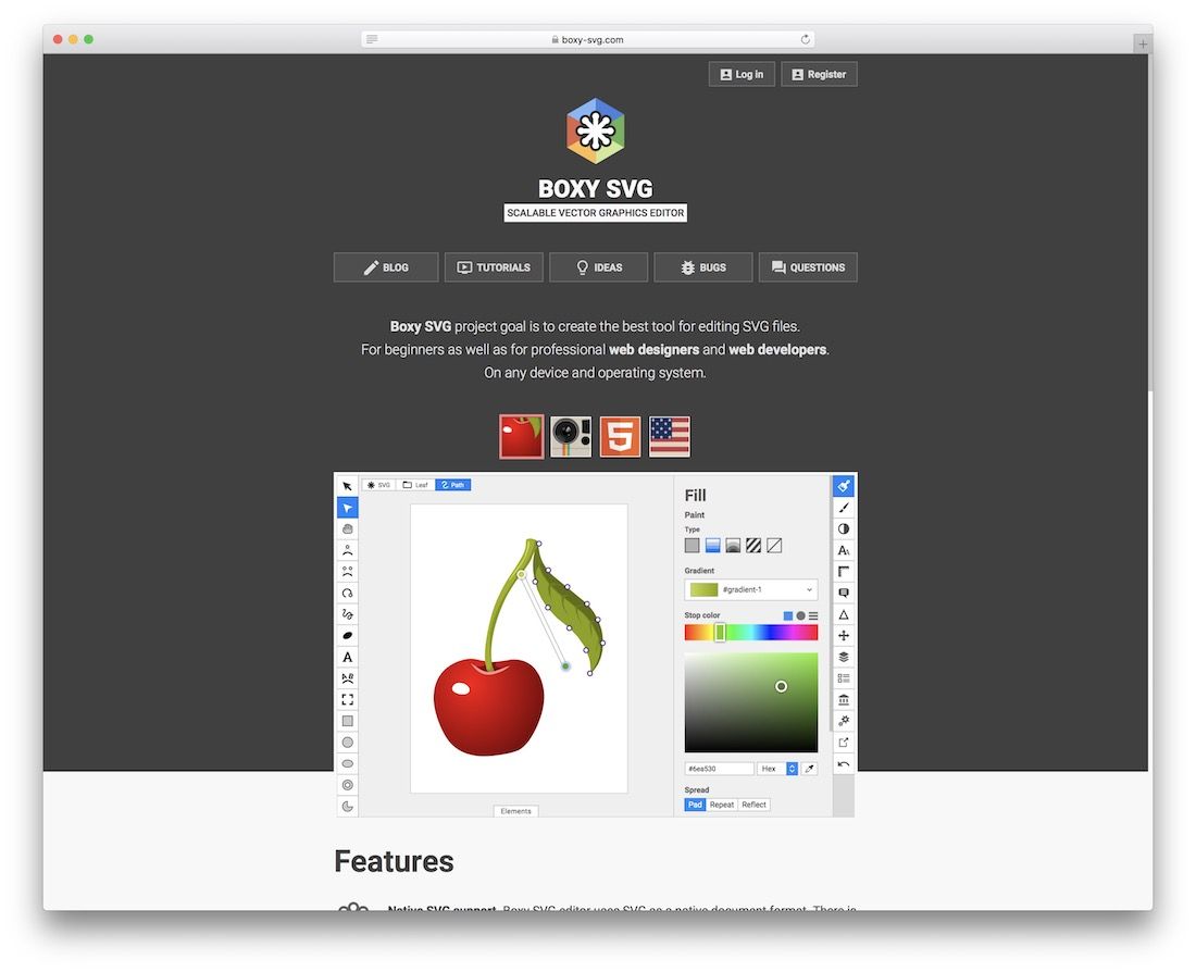 boxy svg editor web design tool