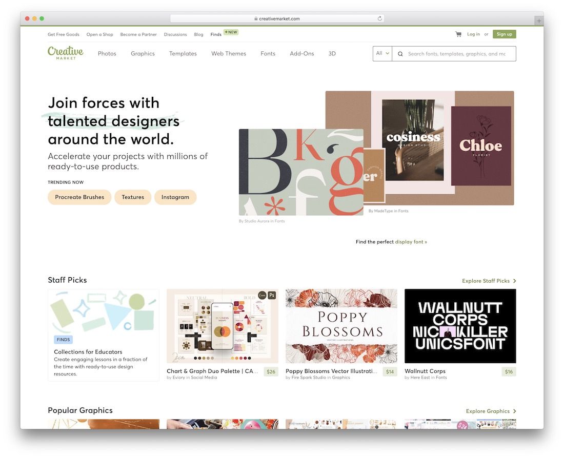 creative market freelance marketplace