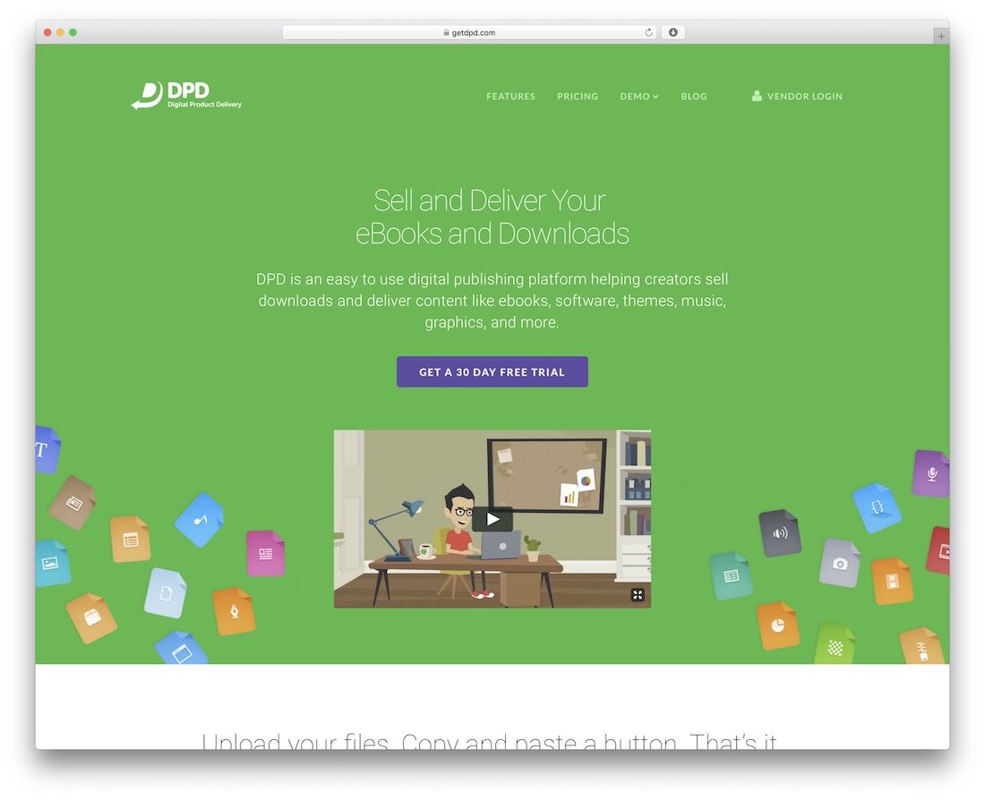 dpd platform for selling ebooks and downloads