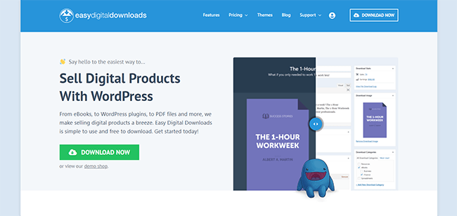 Easy Digital Downloads Homepage