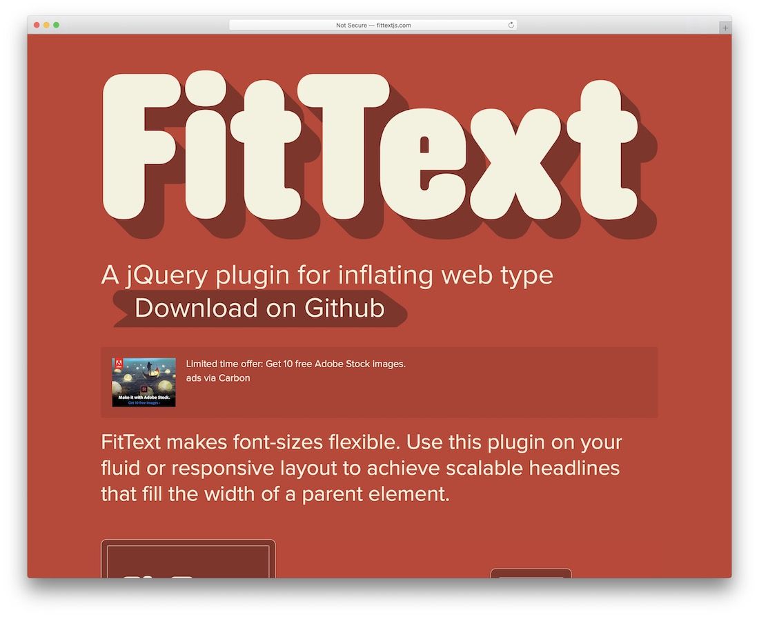 fittext web design tool