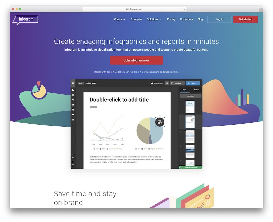 infogram tool for creating infographics
