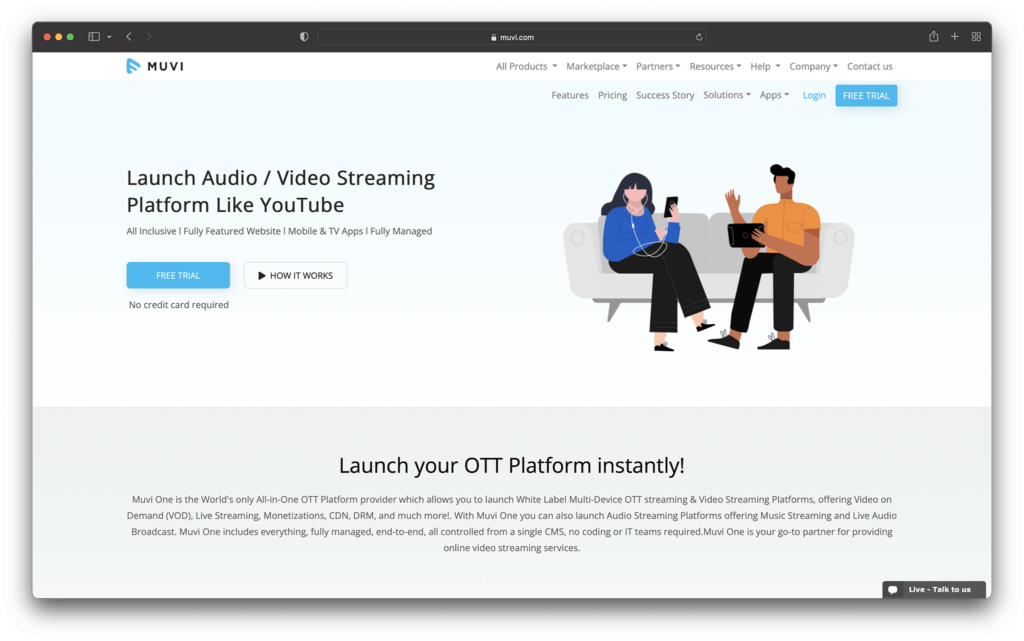 muvi - best video monetization platforms